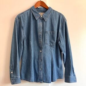 Madewell Denim Blue Button-Down Shirt